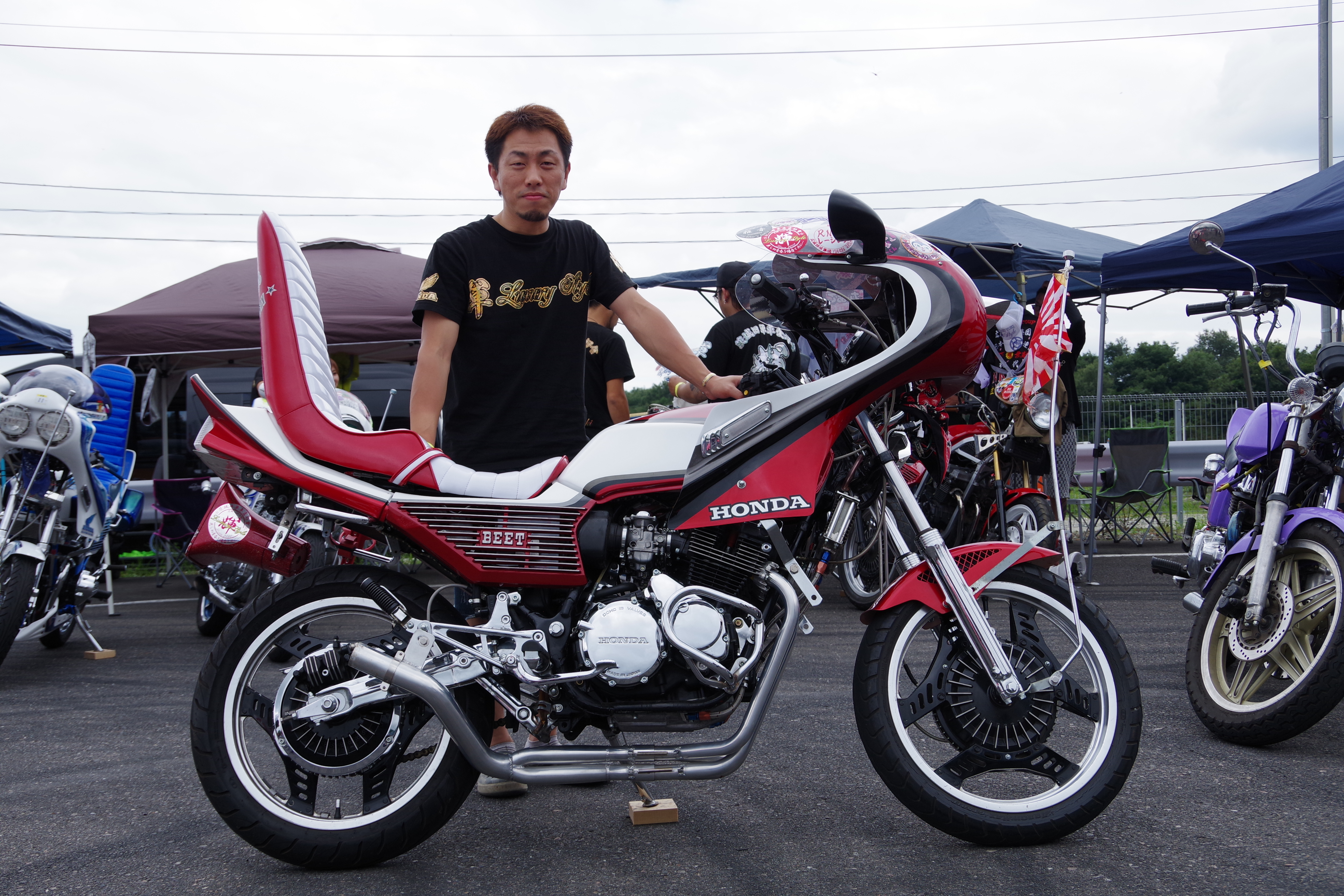 CBX400F 三段シート オオカワ-