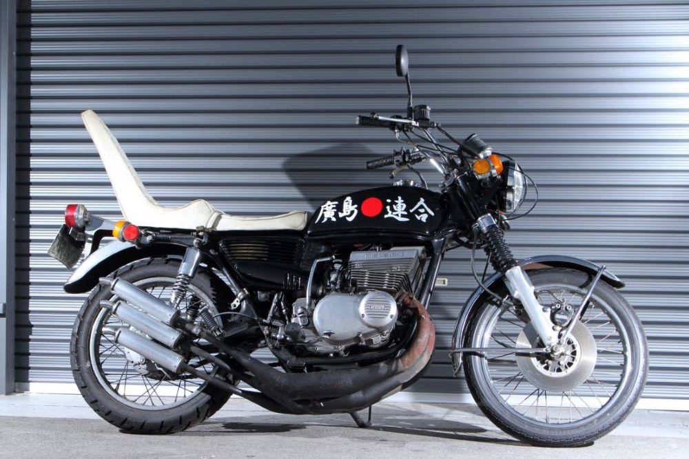 GT380】THE・漢のバイク！国粋主義を印象付ける漆黒のサンパチ【廣島連合】
